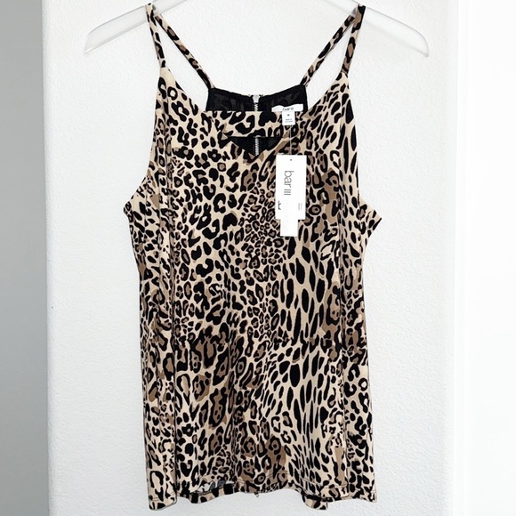 Bar III Tops - NWT Bar3 Cheetah Print Tank